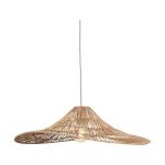 Good&Mojo Pendelleuchte Cuzco Jute Gelb | Geeignet für 1x E27 