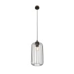 Emibig Suspension Luminaire Vander Acier Noir | Convient pour 1x E27 - Max 15W