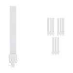 Lot 10x Osram Dulux-S LED 6W - 830 Blanc Chaud | 2-Pins - Équivalent 18W