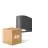 Lot 4x D'Lite Applique Murale Vossem Aluminium Noir| IP54 - Convient Pour 1x GU10